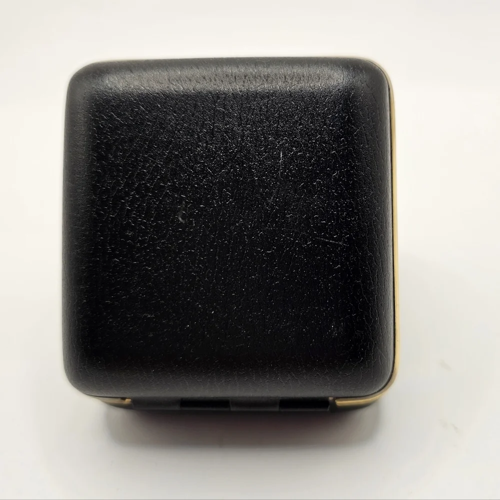 Vintage Linden Gold and Black Travel Clock